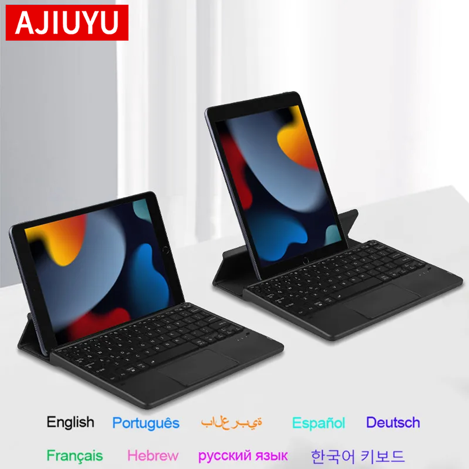 Tablet Accessories Kit - AJIUYU Składana klawiatura Bluetooth z touchpadem,