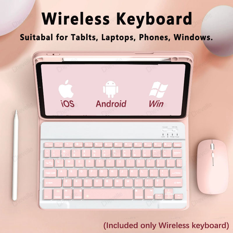 Tablet Accessories Kit - Bezprzewodowa klawiatura kompatybilna z Bluetooth do
