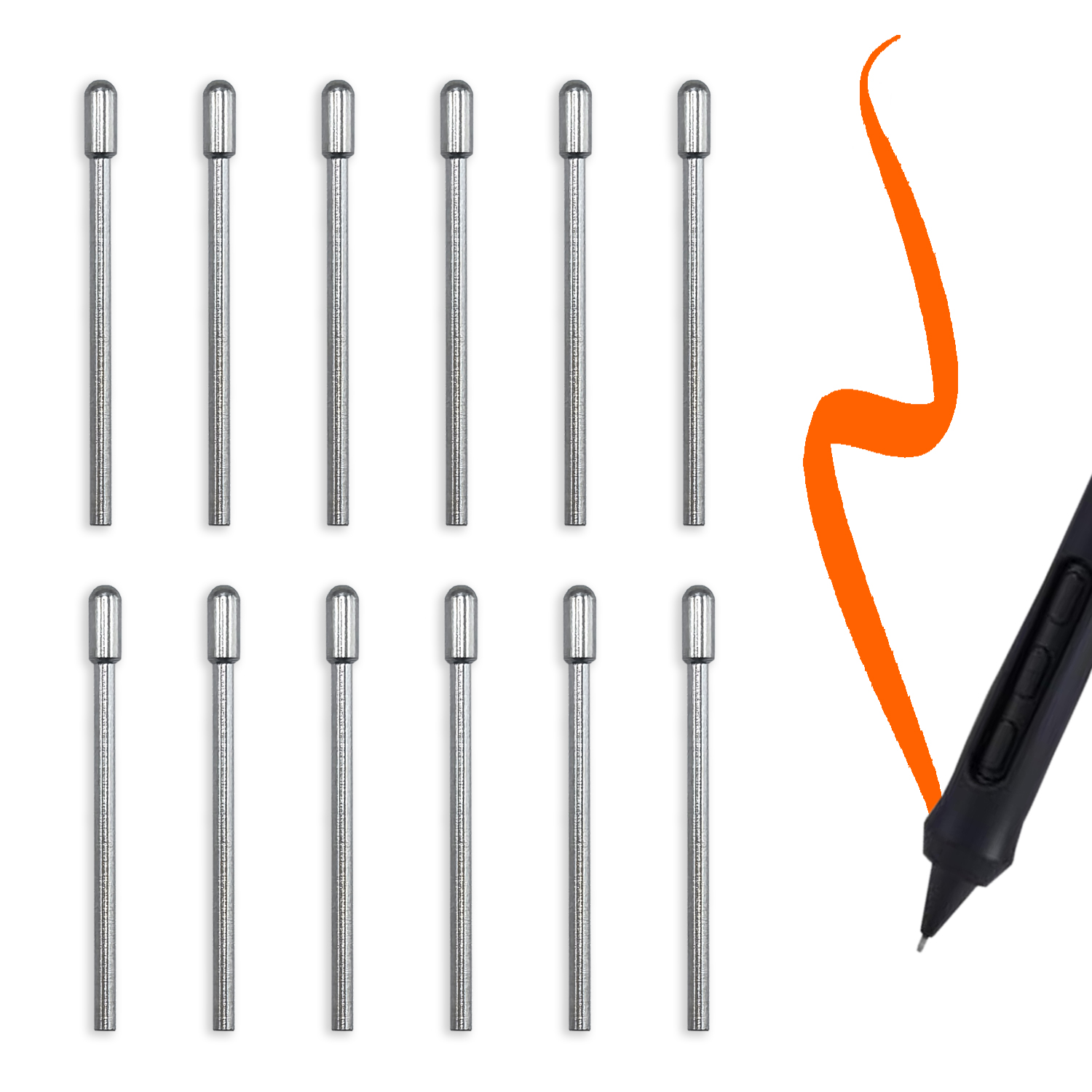 Metalowe końcówki pasujące do  – Wacom Tablet Accessories recenzja i cena