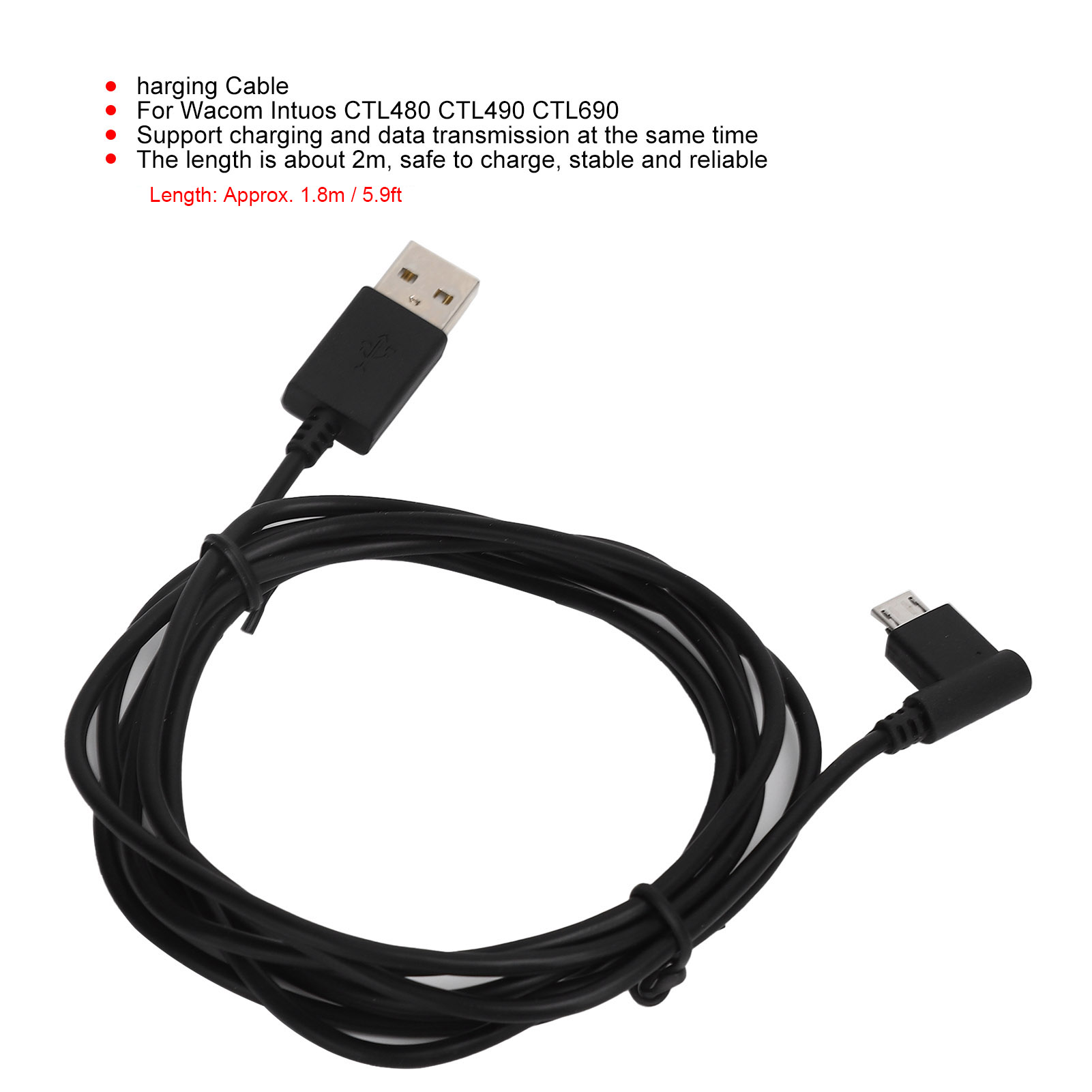 Kabel do ładowania 1.8m, przew – Wacom Tablet Accessories recenzja i cena